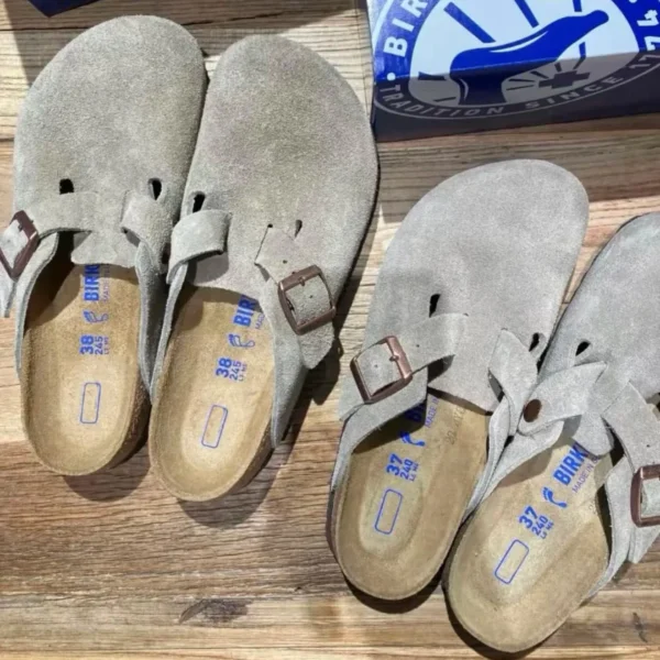 Summer Genuine Leather Slide Favourite Beach Casual Shoes Women Men Clogs Sandals