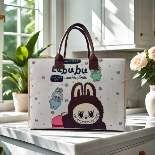 Labubu Cartoon Crossbody Tote Bag