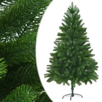 Christmas Tree Artificial Xmas Tree with Needle-Shaped Branches Green