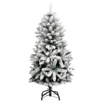 8721012278417_g_en_hd_4.jpg vidaXL Artificial Hinged Christmas Tree 150 LEDs & Ball Set 59.1"